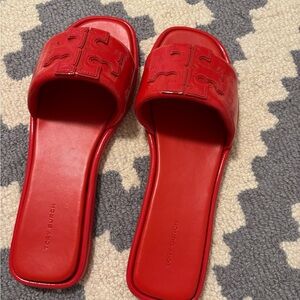 Tory Burch Women's Red Slide Sandals